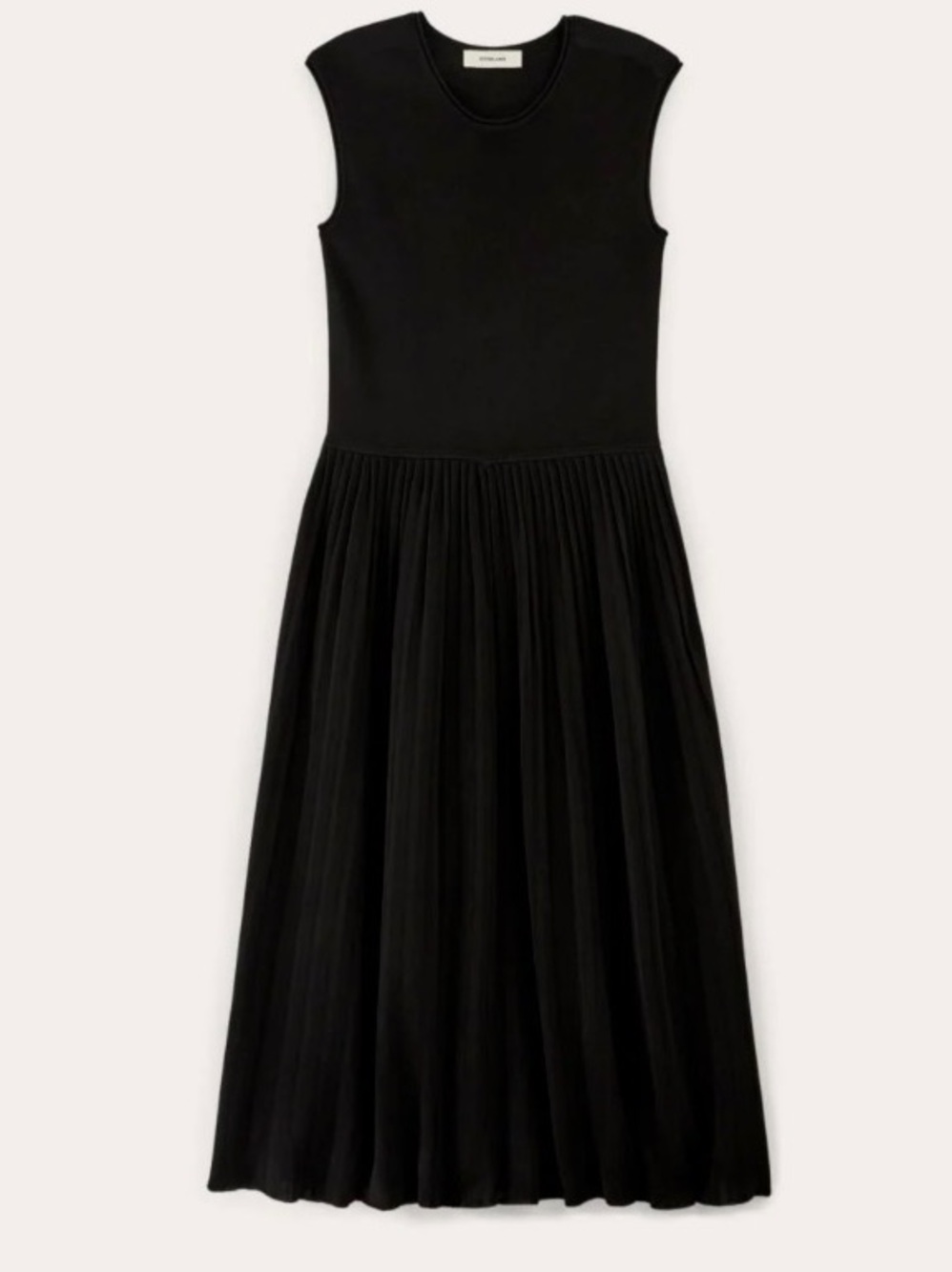 Everlane | Black The Knit Pleated Dress